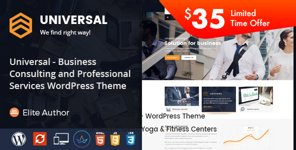 Universal - Business Consulting and Professional Services WordPress Theme