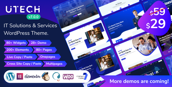 uTech - IT Solutions Services WordPress Theme