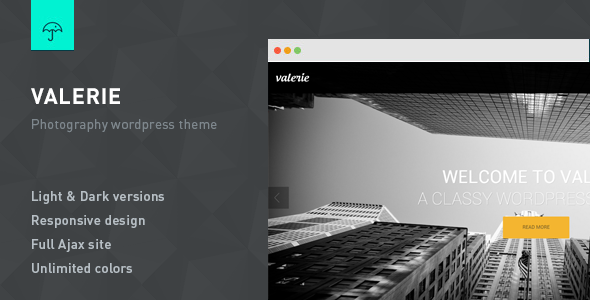 Valerie - Photography Wordpress Theme