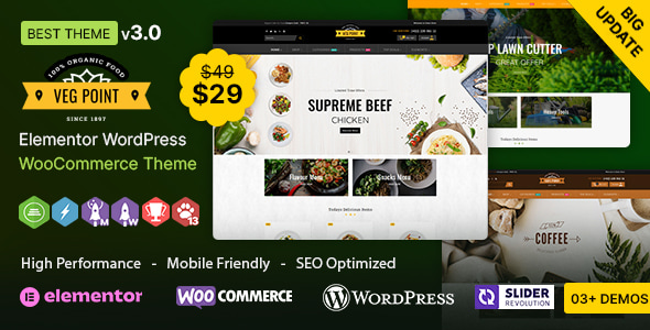 Veg Point WP - Multipurpose Elementor WooCommerce Theme