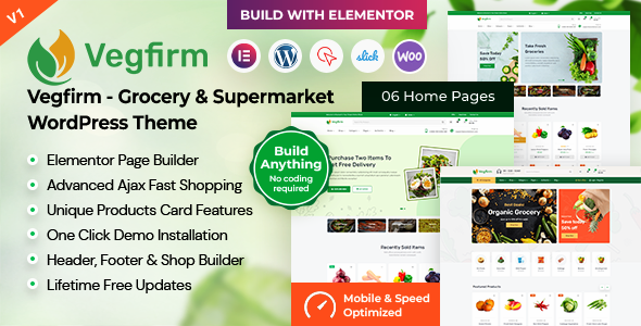 Vegfirm - Grocery & Supermarket WordPress Theme