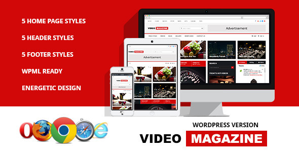 Video Magazine - WordPress Magazine Theme