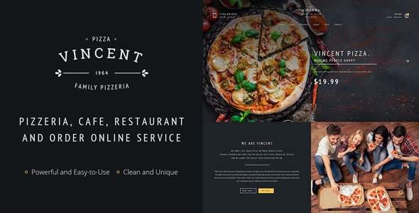 Vincent | Restaurant WordPress Theme