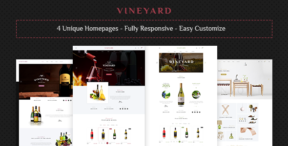 Vineyard - Wine Store Responsive WooCommerce WordPress Theme