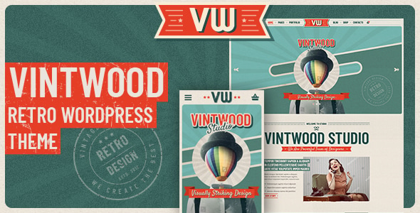 VintWood - a Vintage, Retro WordPress Theme