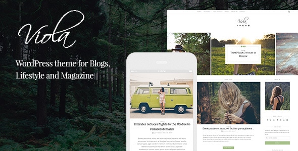 Viola - Beautiful and Responsive WordPress Blog Theme