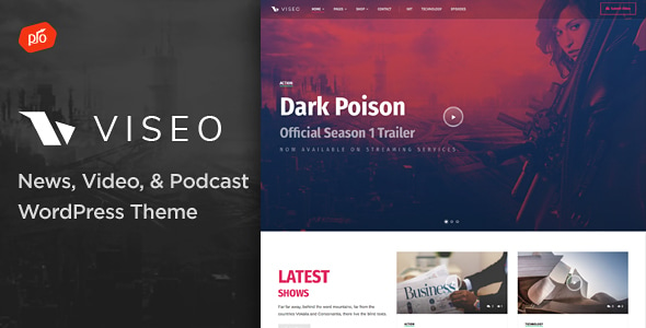 Viseo - News, Video, & Podcast WordPress Theme