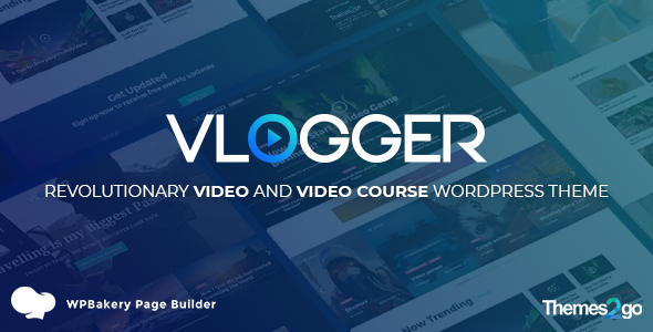 Vlogger: Professional Video & Tutorials WordPress Theme