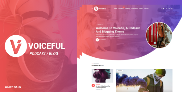 Voiceful - A Podcast / Blogging WordPress Theme