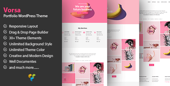 Vorsa - Portfolio & Agency WordPress Theme