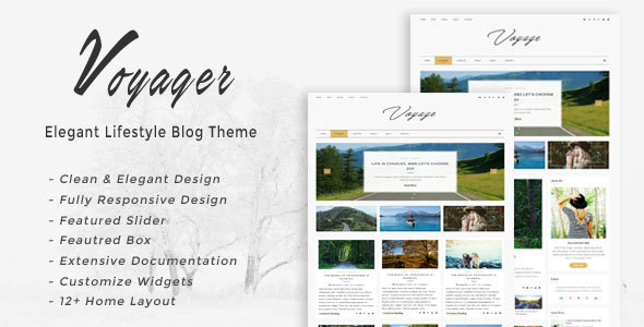 Voyager - Elegant Lifestyle Blog Theme