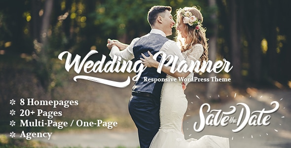 Wedding Planner - Responsive WordPress Theme