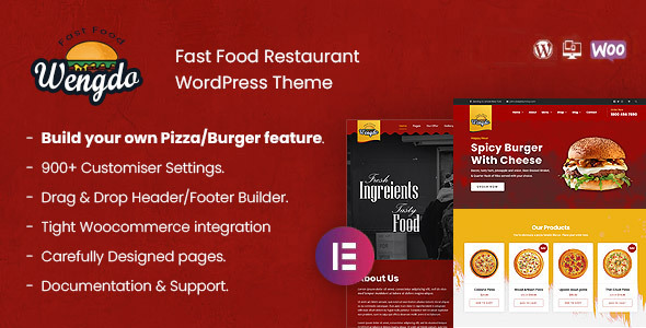 Wengdo - Fastfood WordPress Theme