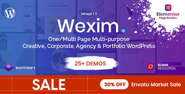 Wexim - Creative WordPress Theme