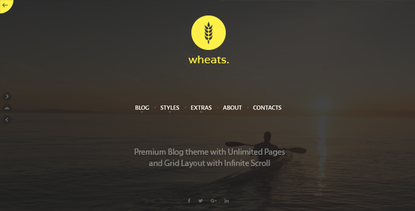 Wheats - Blogging WordPress Theme