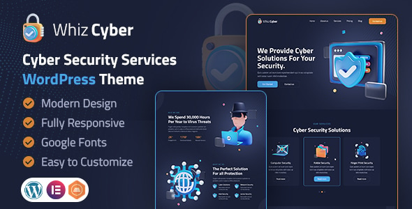 WhizCyber | Cyber Security WordPress Theme