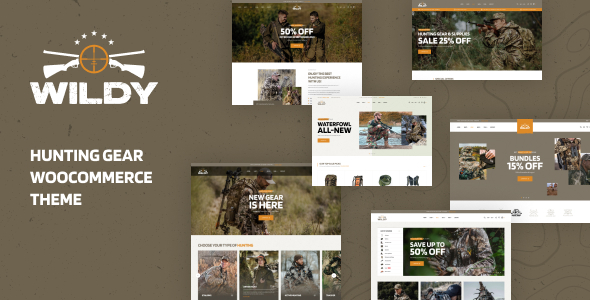 Wildy - Hunting Gear WooCommerce Theme