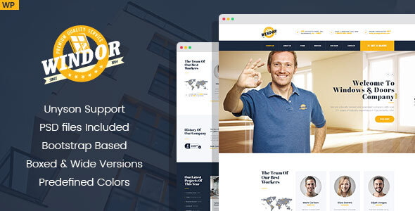 Windor – Windows Manufacturing WordPress Theme