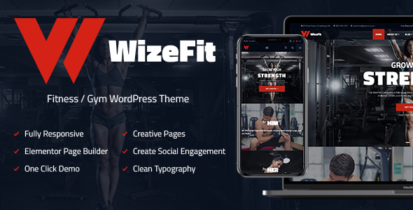 WizeFit - Fitness and Gym WordPress Theme