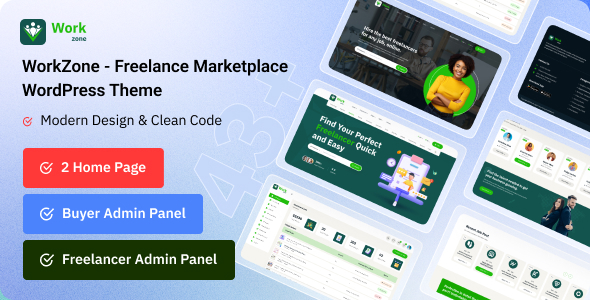 WorkZone – Freelance Marketplace WordPress Theme