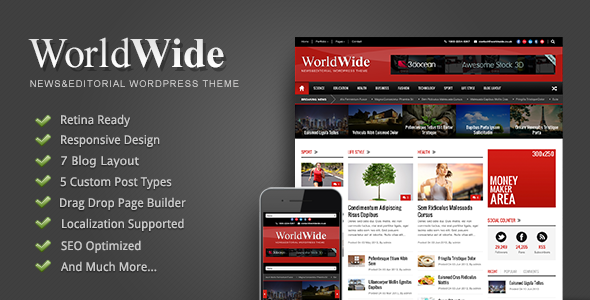 World Wide - Responsive Magazine WordPress