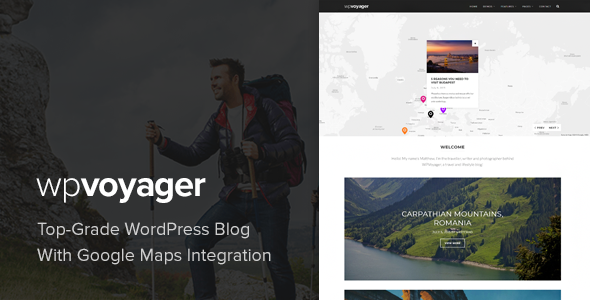 WPVoyager - Travel Blog WordPress Theme