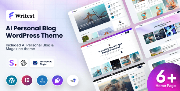 Writest - AI Personal Blog WordPress Theme