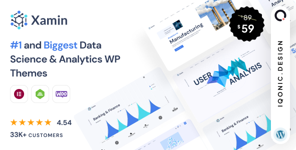 Xamin - Data Science & Analytics SaaS WordPress Theme