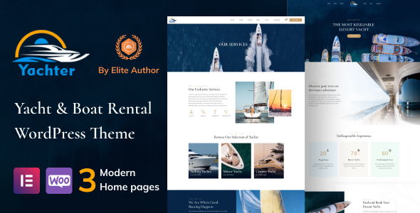 Yachter - Yacht and Boat Travel & Rental WordPress Theme