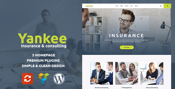 Yankee - Insurance & Consulting WordPress Theme