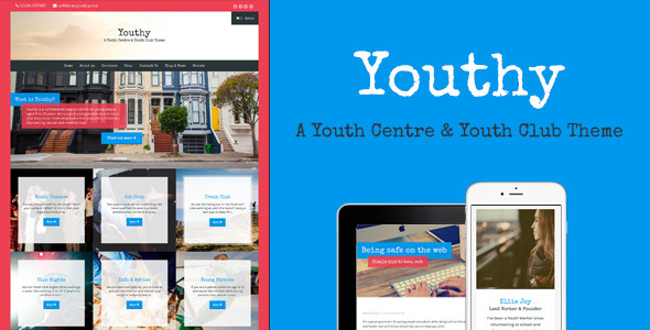 Youthy - A Youth Centre & Club Theme