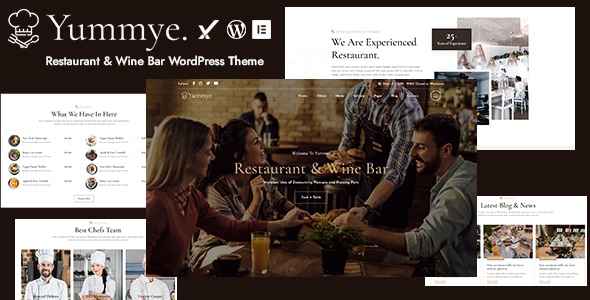 Yummye - Restaurant & Wine Bar WordPress Theme