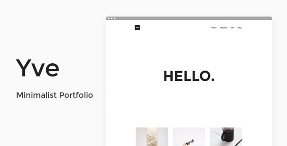 Yve - Minimalist Portfolio Theme