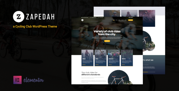 Zapedah - Cycling Club WordPress Theme