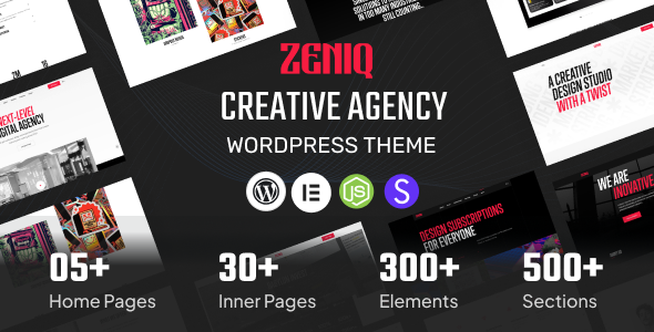 Zeniq - Creative Agency & Portfolio WordPress Theme + RTL