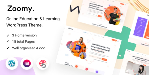 Zoomy - Lightweight LMS & Education WordPress Theme