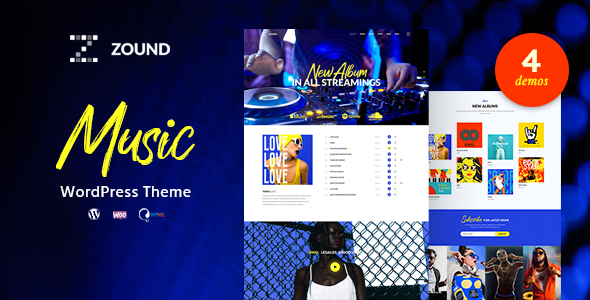 Zound - Music Band WordPress Theme