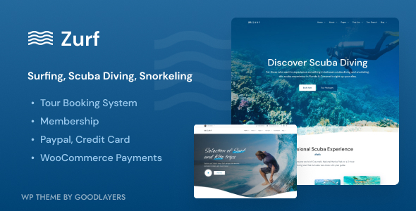 Zurf - Surfing and Diving WordPress