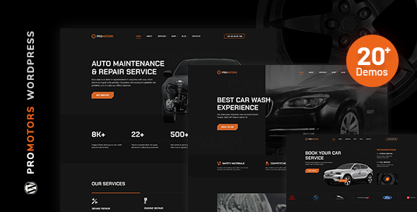 ProMotors - Car Service and Detailing WordPress Theme