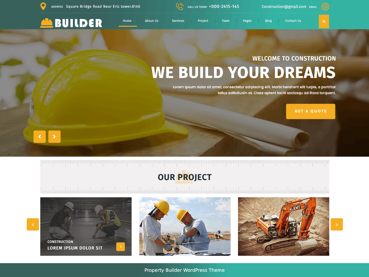 Property Builder Wordpress Theme Screenshot