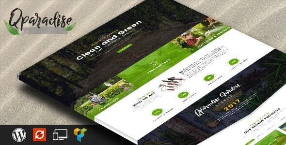 QParadise - Gardening and Landscaping WordPress Theme