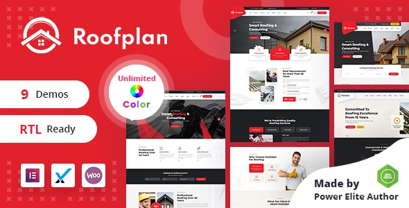 Roofplan - Roofing Services WordPress Theme + RTL