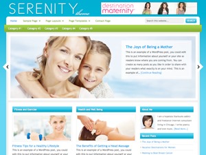 Serenity Child Theme Wordpress Theme Screenshot