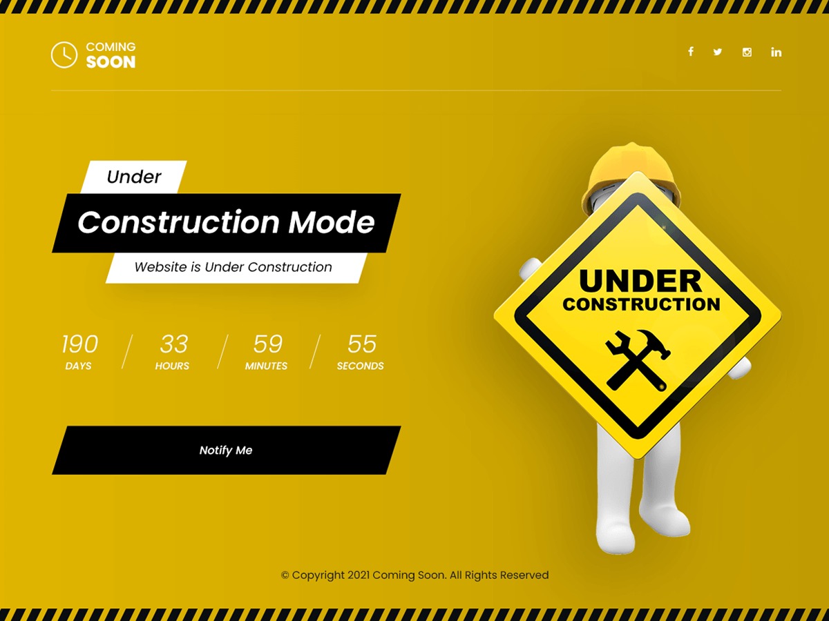 SKT Coming Soon Wordpress Theme Screenshot