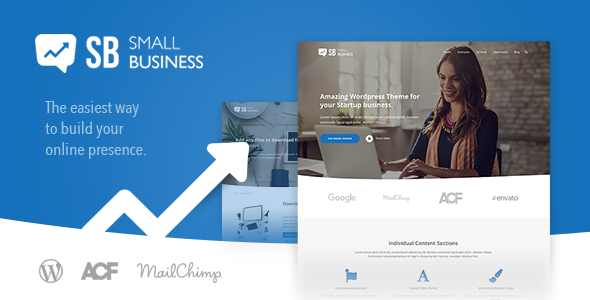 Small Business CD - Modern Blog & Website WordPress Theme for Start Up ideas