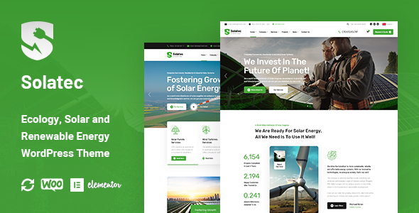 Solatec - Ecology & Solar Energy WordPress Theme