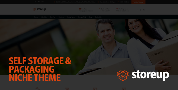 Storeup - Self Storage Business WordPress Theme