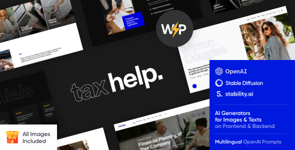 Tax Help - Finance & Accounting Adviser Theme