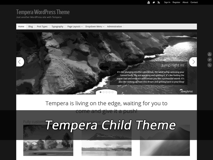 Tempera NoLink Wordpress Theme Screenshot