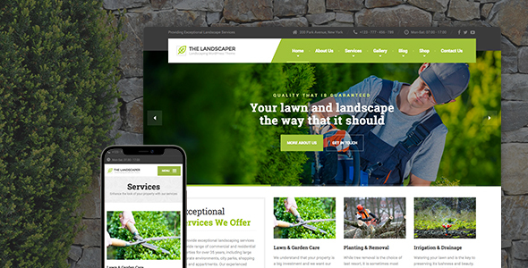 The Landscaper - Lawn & Landscaping WP Theme